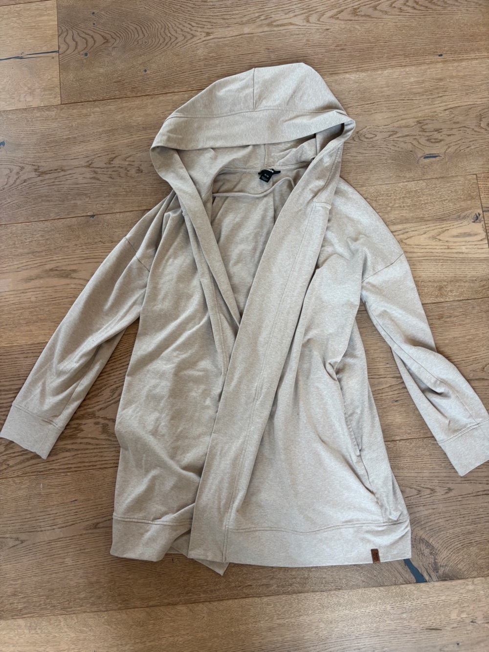Roots Oatmeal Wrap Cardigan Sweater, M